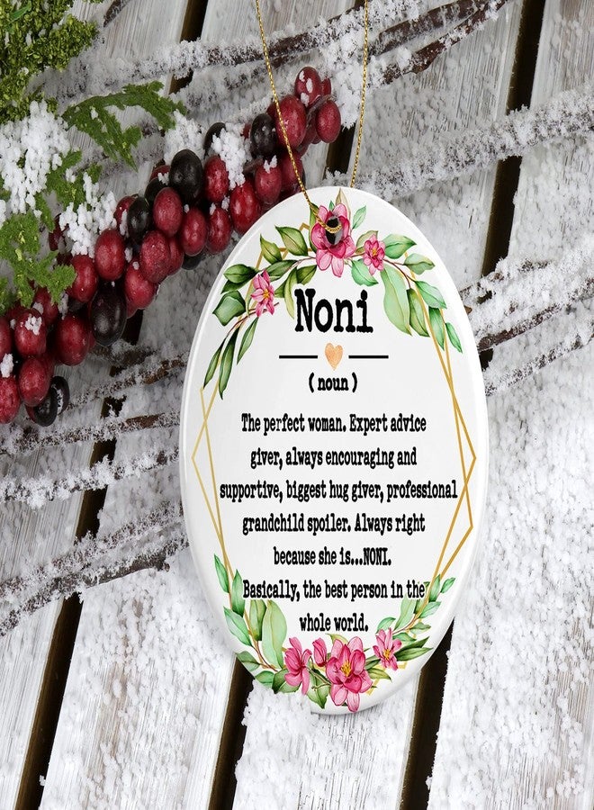WolfeDesignPDD Noni Noun Ornament - Christmas Ornament for Noni - Mother's Day Ornament - Noni Gifts - Noni Definition - Keepsake Printed on Both Sides - Image 2
